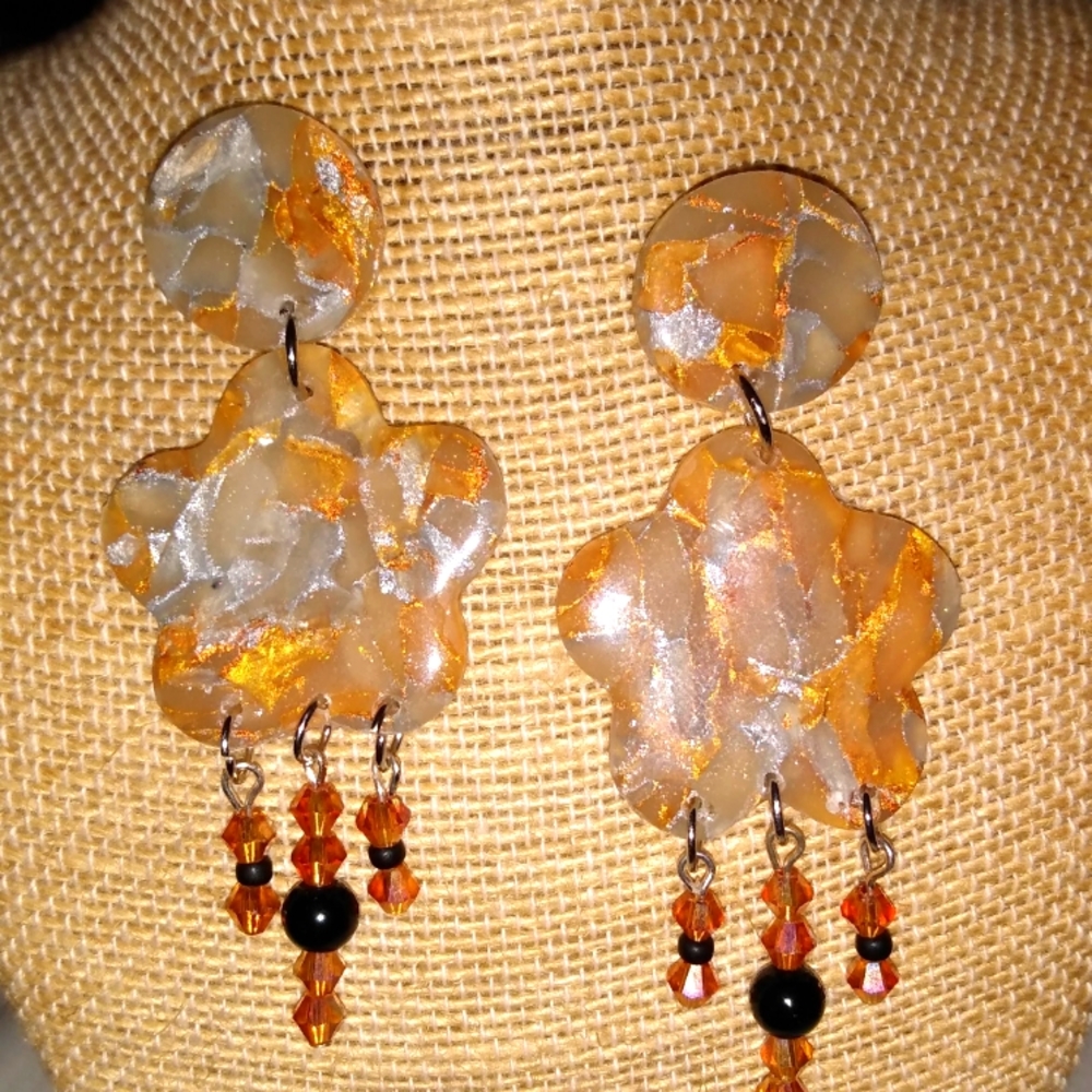 Handmade earrings. E84